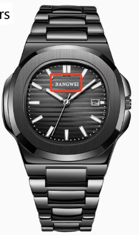 Men’s Luminous Steel Band Calendar Watch