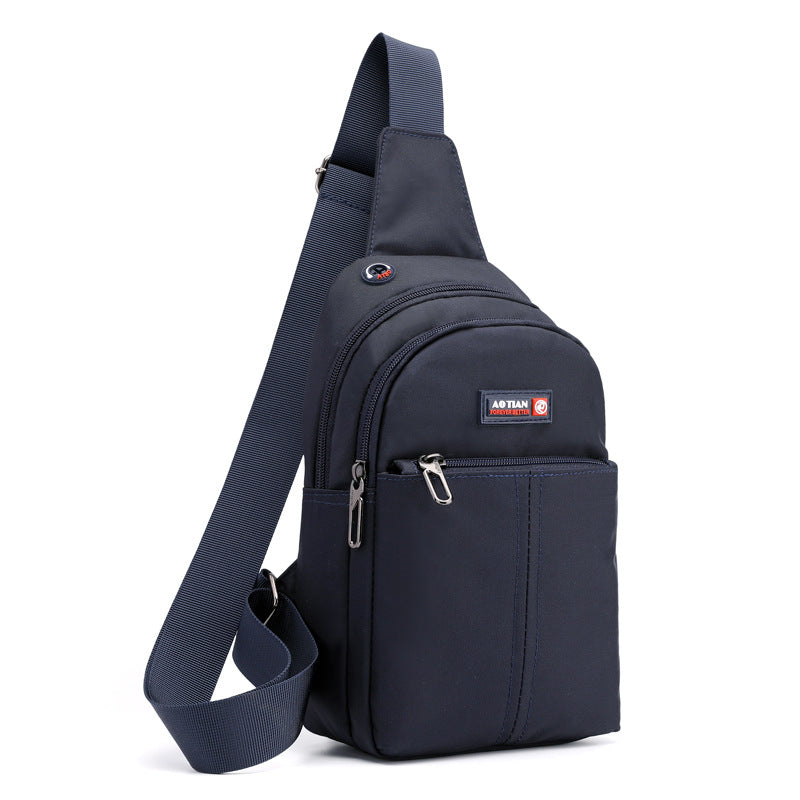 Men's Waterproof Oxford Fabric Crossbody Chest Bag